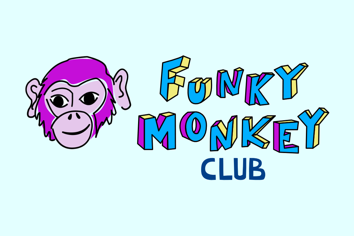 Funky Monkey Club Logo Design